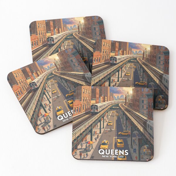 Item preview, Queens New York NYC - Travel art designed and sold by Marciolini.