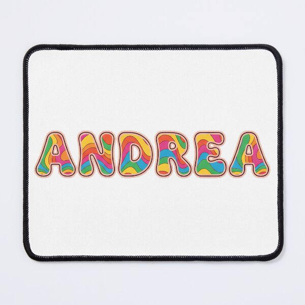 Item preview, ❤️ ANDREA Personalized Name Wavy Retro Shirt, Coffee Mug, Sticker Gift designed and sold by HelixPedia.