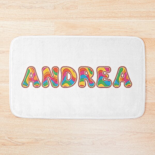 Item preview, ❤️ ANDREA Personalized Name Wavy Retro Shirt, Coffee Mug, Sticker Gift designed and sold by HelixPedia.