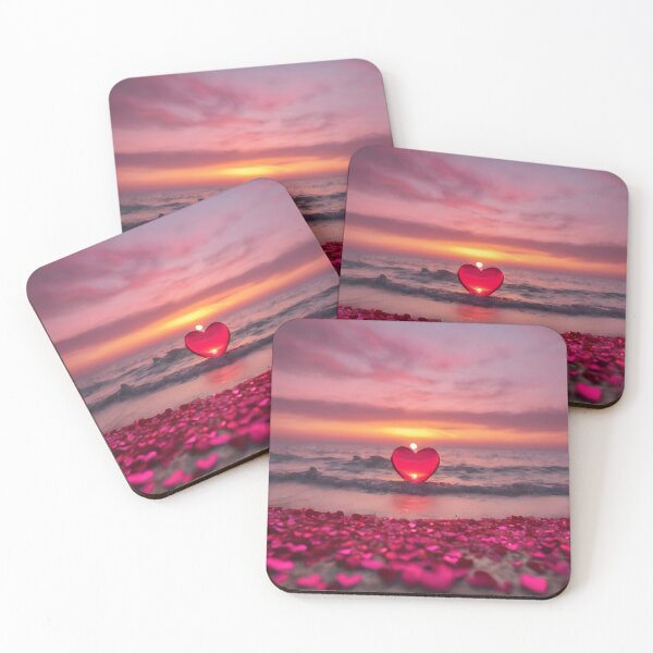 Item preview, Sunset Heart on the Beach designed and sold by KeiraSlackDesigns.