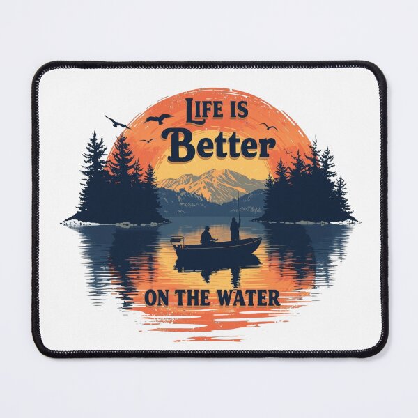 Item preview, Life is Better on the water designed and sold by RisingWolfStudio.