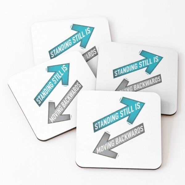 Item preview, Standing Still Is Moving Backwards – Progress Mindset Minimal Typography Design designed and sold by SV-Creation.