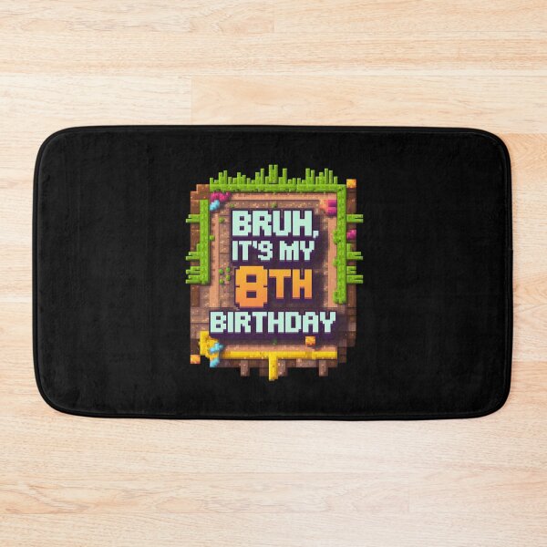 Item preview, Bruh It's My 8th Birthday 8 Year Old Birthday Boy Pixel Game 1  designed and sold by MythWoot.