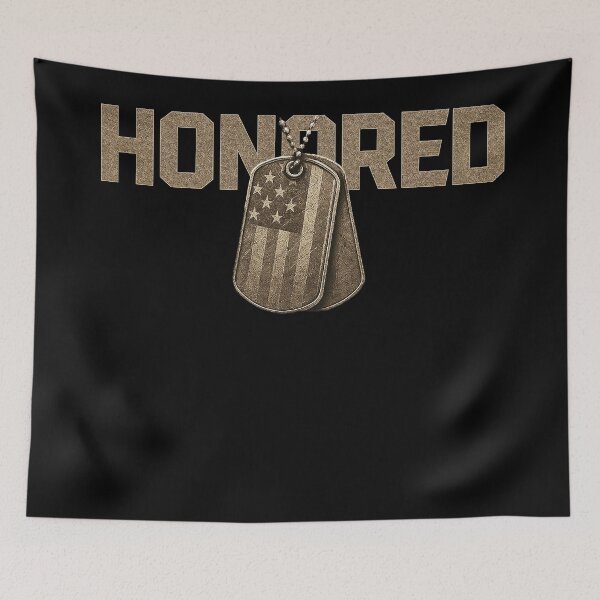 Item preview, HONORED Military Dog Tags Design designed and sold by Callsign 84.