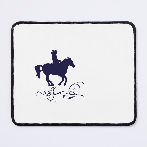 Item preview, Navy Rider on Horse with Birds – Minimal Logo designed and sold by Dotadoari.