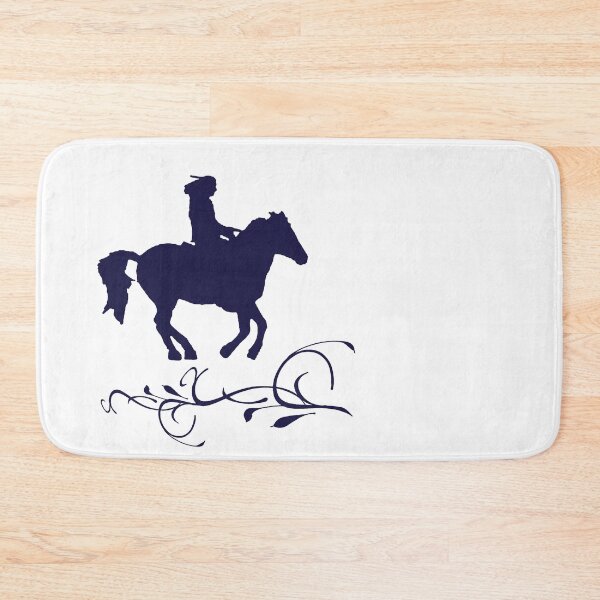 Item preview, Navy Rider on Horse with Birds – Minimal Logo designed and sold by Dotadoari.
