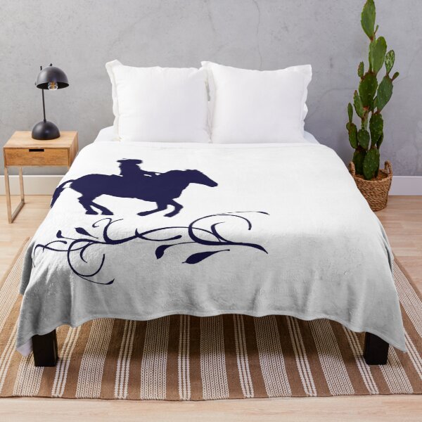 Item preview, Navy Rider on Horse with Birds – Minimal Logo designed and sold by Dotadoari.