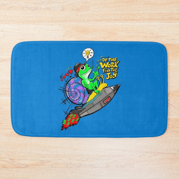 Item preview, Do The Work Find The Joy - Motivational Frog Rocket designed and sold by Urban Muse And Sultry Hues.