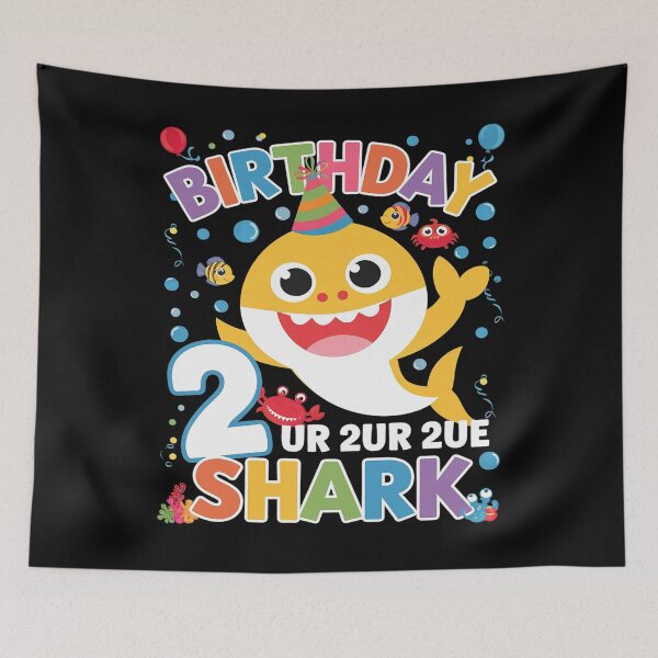 Item preview, Shark Birthday Boy 2 Year Old Shark Birthday Family Matching  designed and sold by PowAcademy.