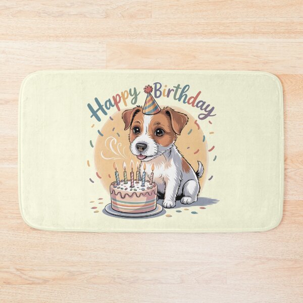 Item preview, Happy Birthday Jack Russell Dog Cute Illustration designed and sold by lalasine.story.