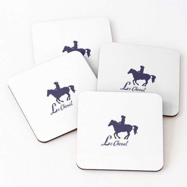 Item preview, Le Cheval – Navy Rider on Horse Minimal Logo designed and sold by Dotadoari.