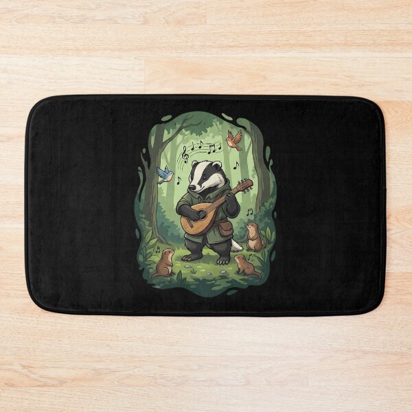 Item preview, Whimsical Forest Badger Bard Fantasy Music designed and sold by k3rstman1.