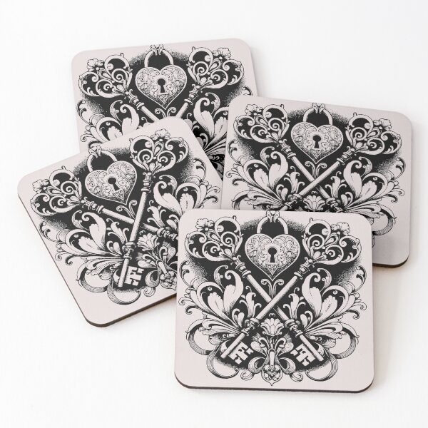 Item preview, The Keys to Our Heart - Vintage Baroque Love & Trust Metaphor designed and sold by HappySproutArt.