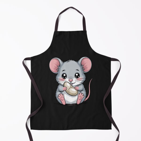 Item preview, Cute Mouse Holding Peanut – Kawaii Cartoon Animal Illustration designed and sold by Royalsticker.