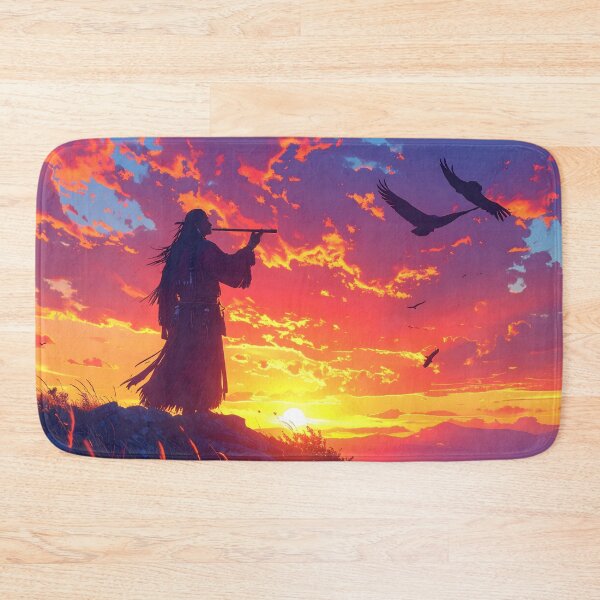 Item preview, Spirit Vision at Sunset – Native Art designed and sold by Schoenenwald - Illustrations Uniques et Originales.
