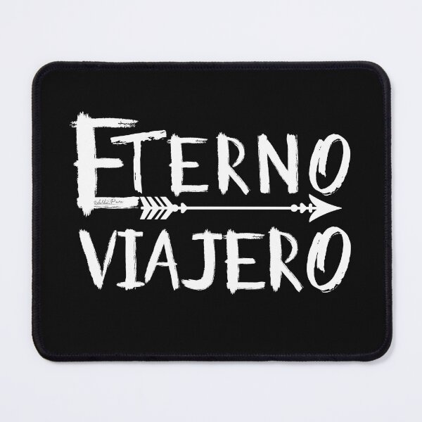 Item preview, Spanish Rock 'n' Roll songs: Eternal Traveler, with white typography. designed and sold by Rebeldía Pura.