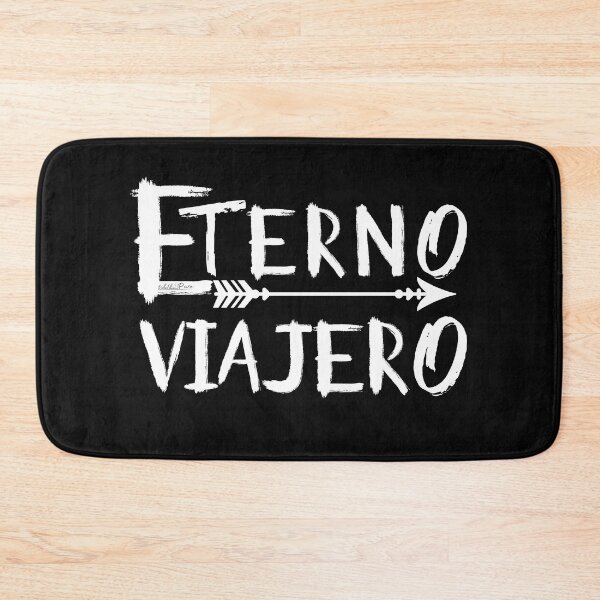 Item preview, Spanish Rock 'n' Roll songs: Eternal Traveler, with white typography. designed and sold by Rebeldía Pura.