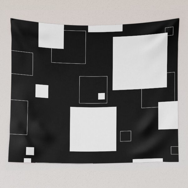 Item preview, Square pattern | White squares | White stripes | Dynamic background designed and sold by dfly-creations.