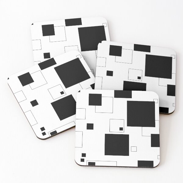 Item preview, Square pattern | Black squares | Black stripes | Dynamic background designed and sold by dfly-creations.