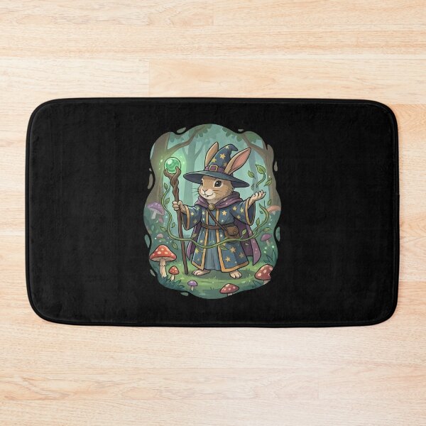 Item preview, Whimsical Bunny Wizard Fantasy Forest Adventure designed and sold by k3rstman1.