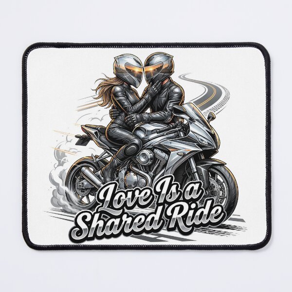 Item preview, Love Is a Shared Ride – Romantic Two Wheels Design designed and sold by enzoade.