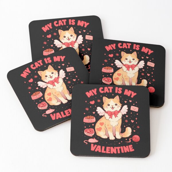 Item preview, My Cat Is My Valentines  designed and sold by zuzzelek44.