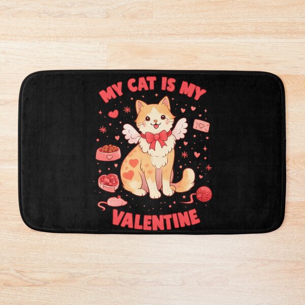 Item preview, My Cat Is My Valentines  designed and sold by zuzzelek44.