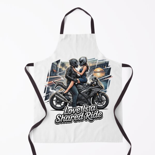 Item preview, Love Is a Shared Ride – Biker Love Illustration designed and sold by enzoade.