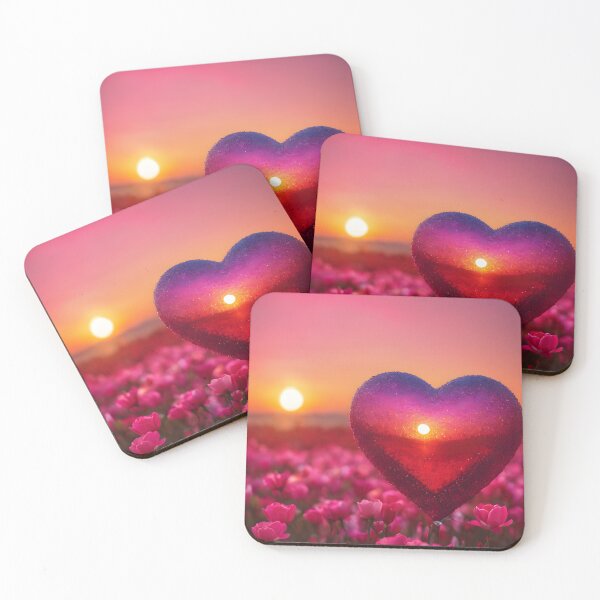 Item preview, Sunset Heart on the Beach designed and sold by KeiraSlackDesigns.