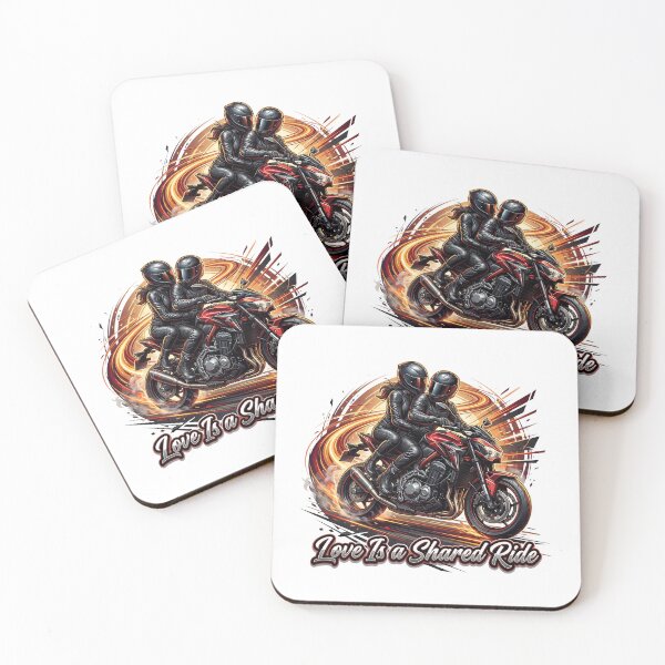 Item preview, Love Is a Shared Ride – Motorcycle Couple Valentine designed and sold by enzoade.