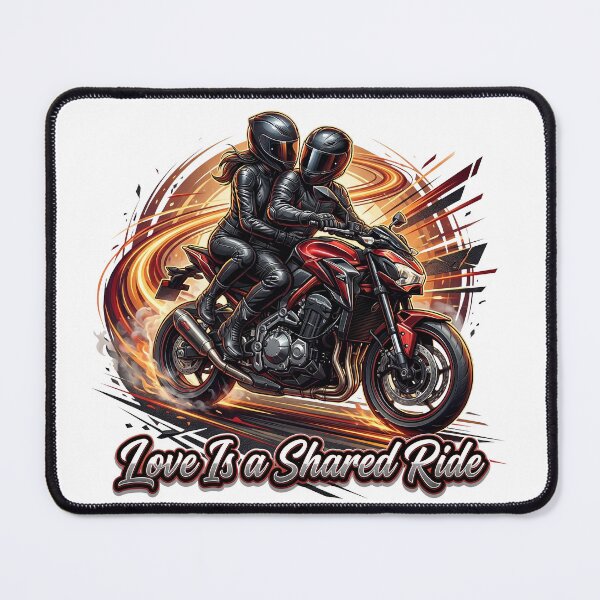 Item preview, Love Is a Shared Ride – Motorcycle Couple Valentine designed and sold by enzoade.