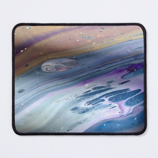 Item preview, Planetary Surface Fluid Art in Purple, Pink, Blue & Gold designed and sold by GezBray.