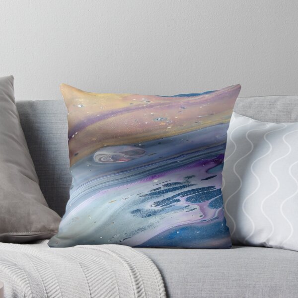 Item preview, Planetary Surface Fluid Art in Purple, Pink, Blue & Gold designed and sold by GezBray.