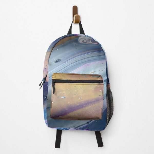 Item preview, Planetary Surface Fluid Art in Purple, Pink, Blue & Gold designed and sold by GezBray.