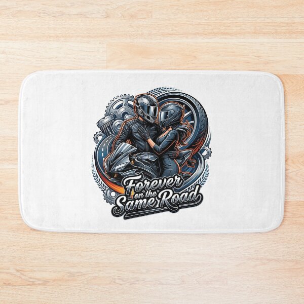 Item preview, Forever on the Same Road – Romantic Biker Artwork designed and sold by enzoade.