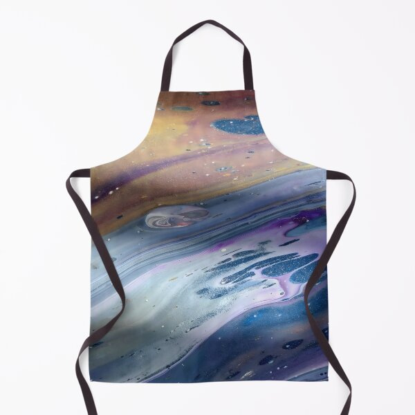 Item preview, Planetary Surface Fluid Art in Purple, Pink, Blue & Gold designed and sold by GezBray.