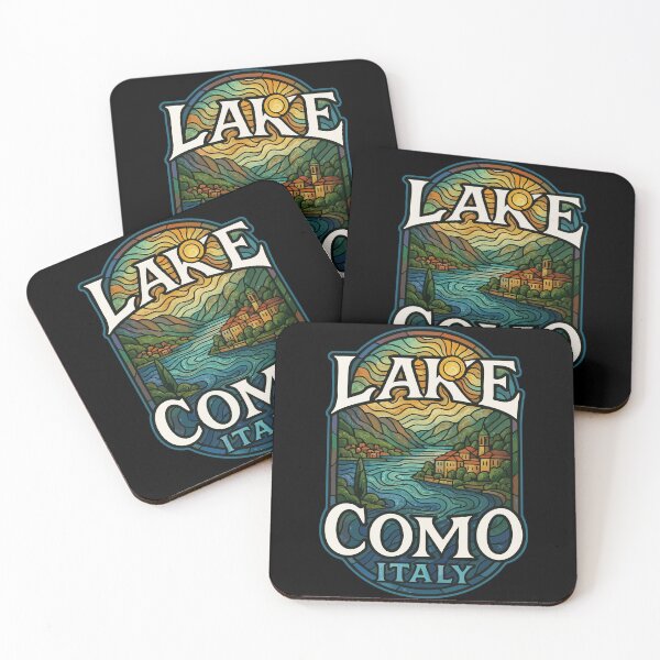 Item preview, Lake Como Italy Stained Glass Vintage Travel designed and sold by TomFrontierArt.