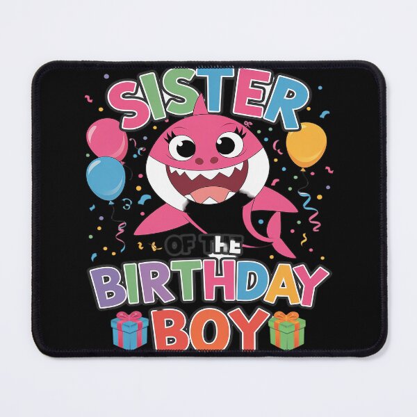 Item preview, Sister of the Birthday Boy Family Matching Party Shark designed and sold by AquaKiev.