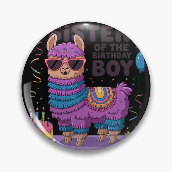 Item preview, Sister Of The Birthday Boy Llama Family Party Decorations designed and sold by PowAcademy.
