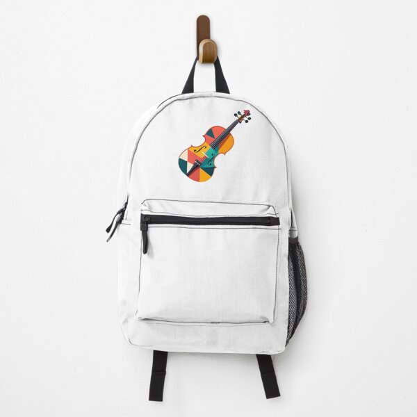 Item preview, Geometric Colourful Violin Art | Modern Minimal Music Design designed and sold by VividOrganica.
