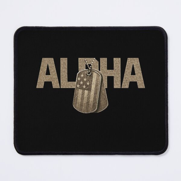 Item preview, ALPHA Military Dog Tags Design designed and sold by Callsign 84.