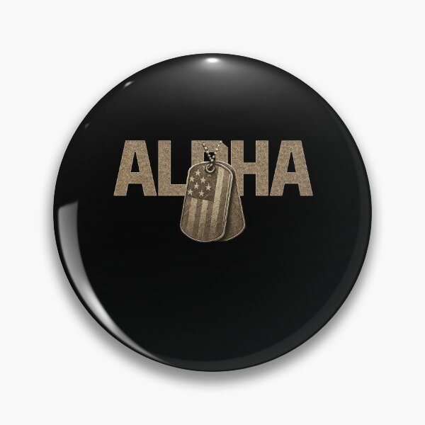 Item preview, ALPHA Military Dog Tags Design designed and sold by Callsign 84.