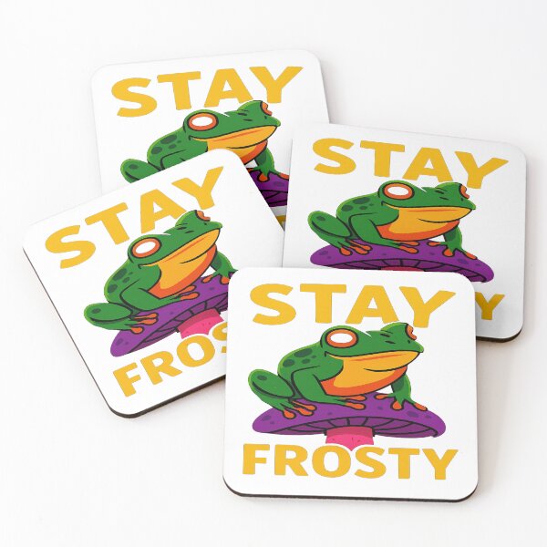 Item preview, "Stay Frosty Frog: Cold-Blooded Zen designed and sold by PigiArt.