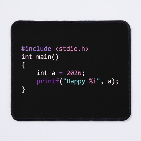 Item preview, Hello 2026 - Code New Year Snippet (Programmer Edition) designed and sold by LuvTech.
