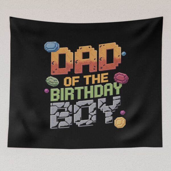 Item preview, Dad Of The Birthday Boy Video Gamer Pixel Number Bday Party  designed and sold by MythWoot.