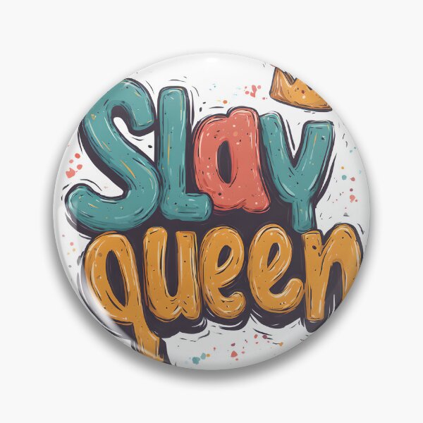 Artikelvorschau, Slay Queen Buntes T-Shirt mit ästhetischem Grafikprint für mehr Selbstbewusstsein entworfen und verkauft von NostalgiaPrinted.