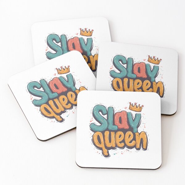 Item preview, Slay Queen Colourful Aesthetic Empowerment Graphic Tee designed and sold by NostalgiaPrinted.
