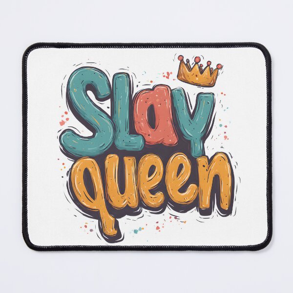 Item preview, Slay Queen Colourful Aesthetic Empowerment Graphic Tee designed and sold by NostalgiaPrinted.