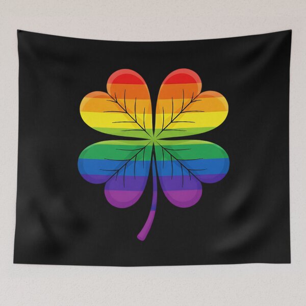 Item preview, St Patricks Day 4 Four Leaf Clover Rainbow St Pattys Day  designed and sold by clothesy7.