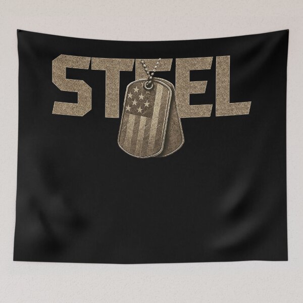 Item preview, STEEL Military Dog Tags Design designed and sold by Callsign 84.